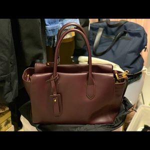 J. Crew The Harper Satchel in Italian Leather